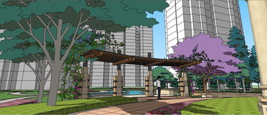 精品游園景觀廣場公園景觀su模型設(shè)計(jì)素材 植物景觀模型大全 18406364