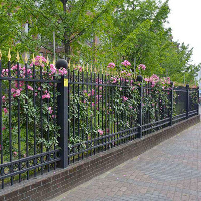 小區(qū)別墅學(xué)校工廠 鑄鐵鋅鋼圍墻護(hù)欄 1米8高 防攀爬 龐景實(shí)業(yè)
